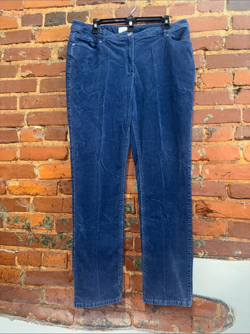 Chico's Navy Blue Corduroy Straight-Leg Jeans Size 2.5 or 14